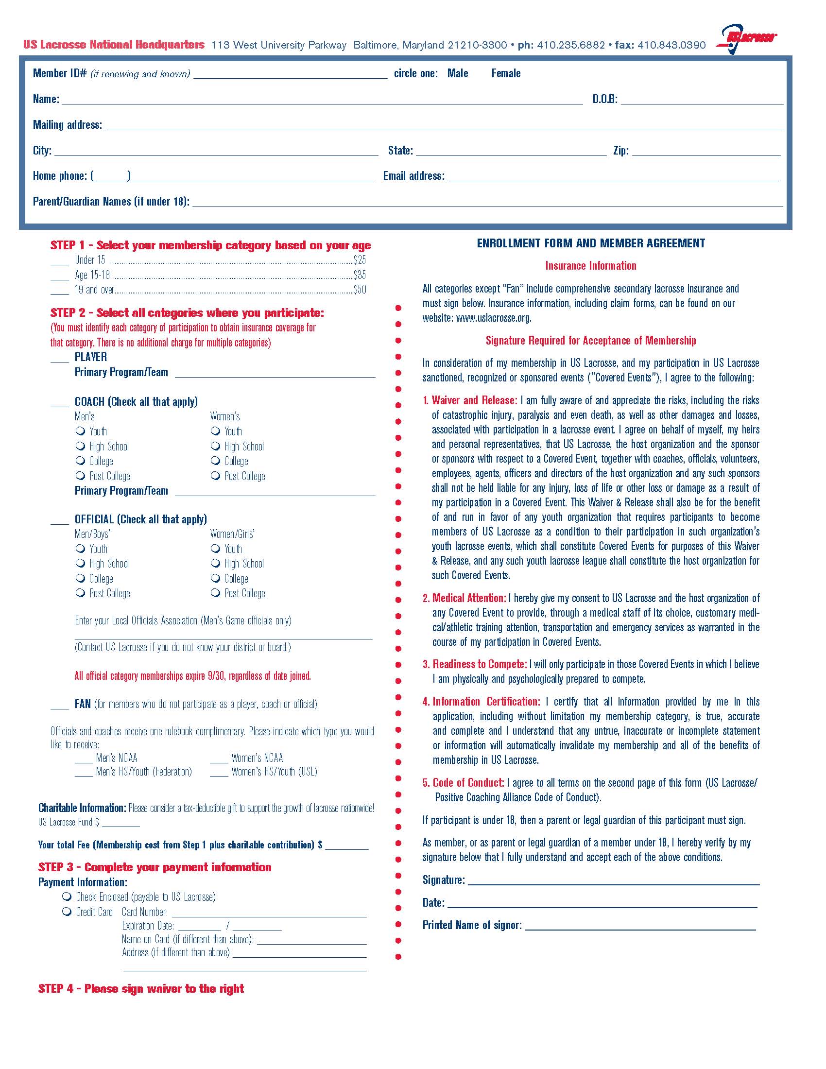 US Lacrosse Info Mechanicsville Youth Lacrosse Club
